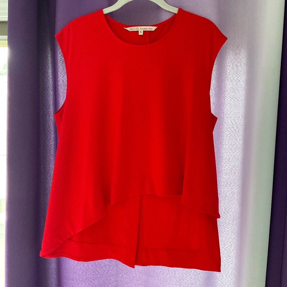 Rachel Roy, Red Sleeveless Blouse